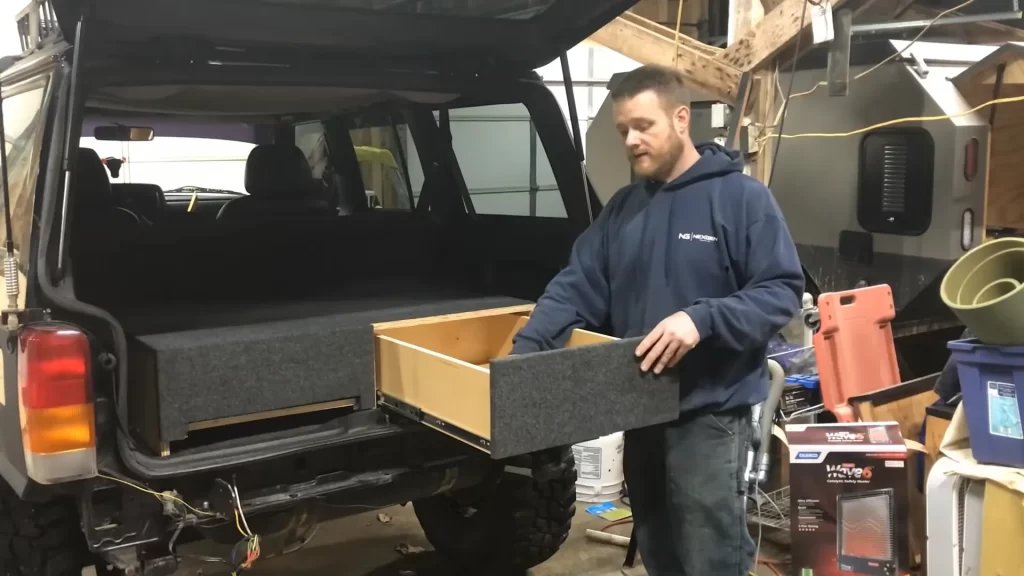 rail tiroir 4x4 coffre